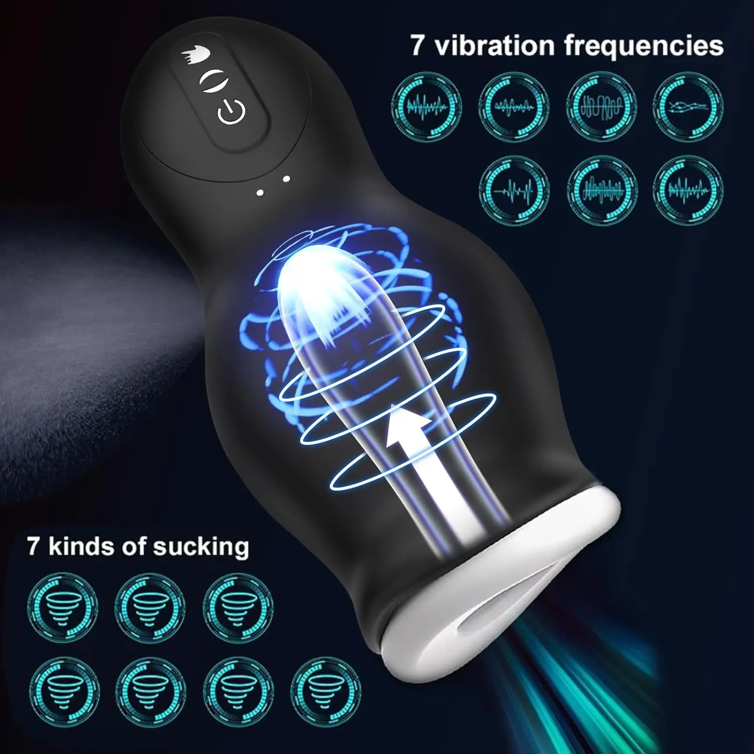 Automatic Male Masturbator Vagina Pussy Sucking Vibration Massager Real Penis Blowjob Masturbation Cup Adult Sex Toys For Men18