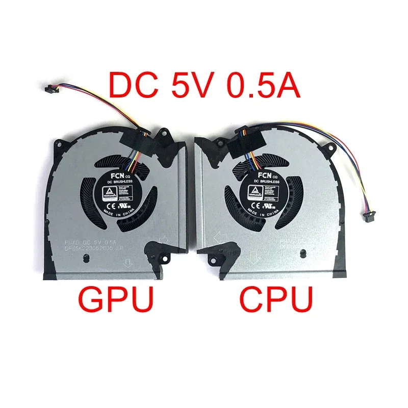 مروحة تبريد جديدة لوحدة المعالجة المركزية GPU لـ ASUS ROG Strix G15 G513 G533 G17 G713 G733 G533Q G513QR G713QR G733QS 13NR0540P01011 DC12V 5V