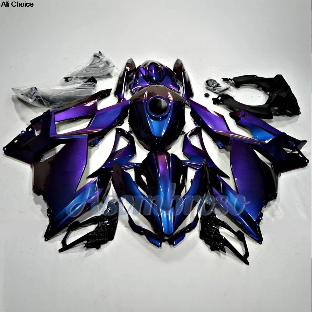 Bodywork set fairing kit for ninja400 2018-2024 2019 2020 2021 2022 2023 purple gradient colour fairings