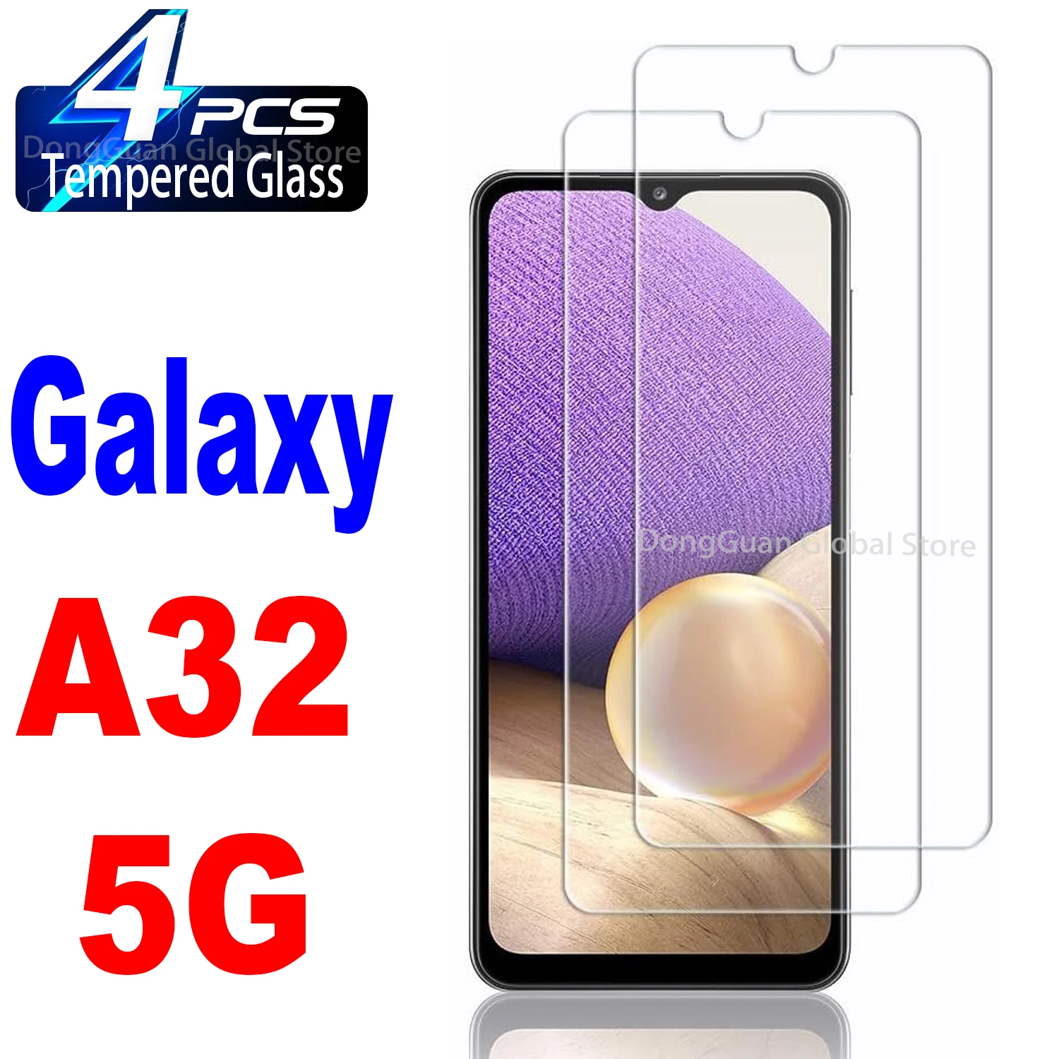 

6.5" Tempered Glass For Samsung Galaxy A32 5G Screen Protector Glass Film