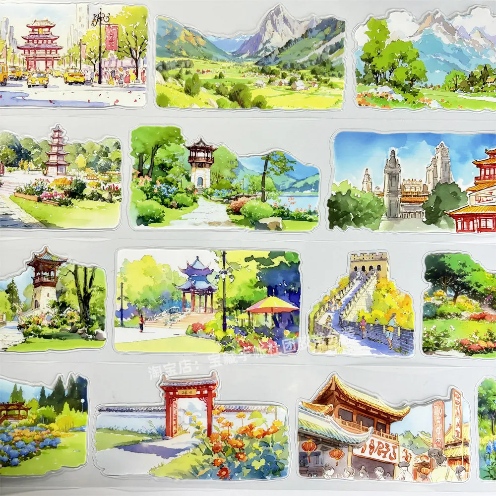 

Journal Washi Pet Tape Sample B100 Spring Around The City No Two Choice Architecture Antique PET Mobile Phone C