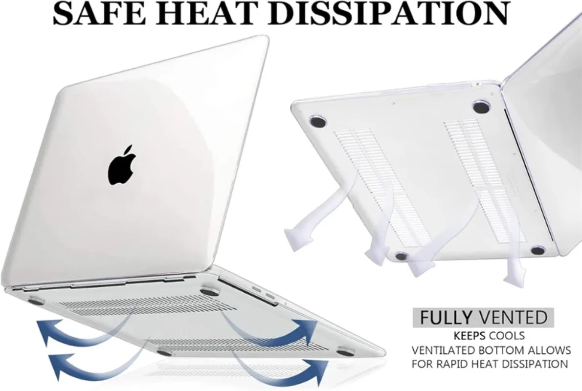 เคสใสสำหรับแล็ปท็อป Macbook Air 13.6 M4 15 M3  ฝาหลังแข็งสำหรับ Mac Book Pro 13 M1 M2 14 M4 16 2025 อุปกรณ์เสริม