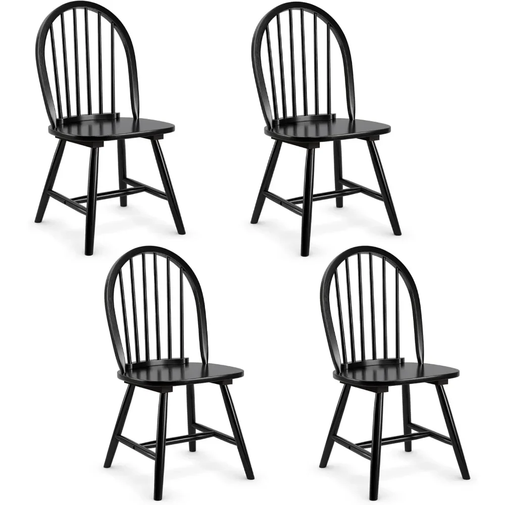 

Windsor Chairs, Wood Dining Chairs, French Country Armless Spindle Back Dining Chairs, Farmhouse Kitchen Dining Room Chairs