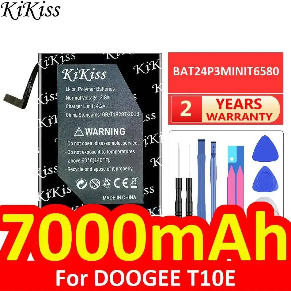 

Надежный источник питания 7000 мАч BAT24P3MINIT6580 Аккумулятор для мобильного телефона большой емкости для Doogee T10E