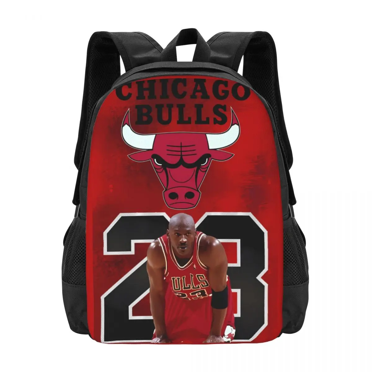 American Basketball Star No. 23 Travel Laptop Backpack, Business College School Computer Bag Gift for Men & Women