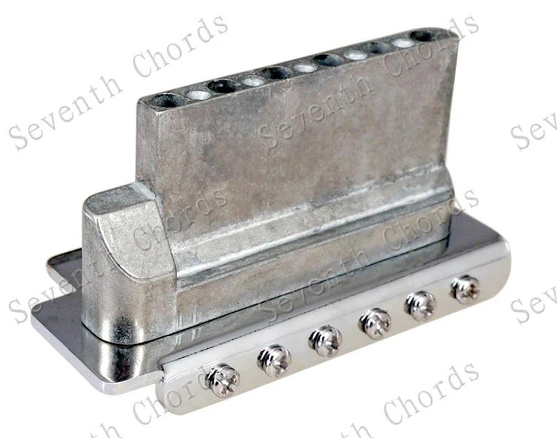 Ein Satz 6-saitiger konkaver Sattel-Tremolo-Brückensystem für E-Gitarren-Zubehörteile, Chrom, Schwarz, Kupfer, Rot zur Auswahl – Detail 11