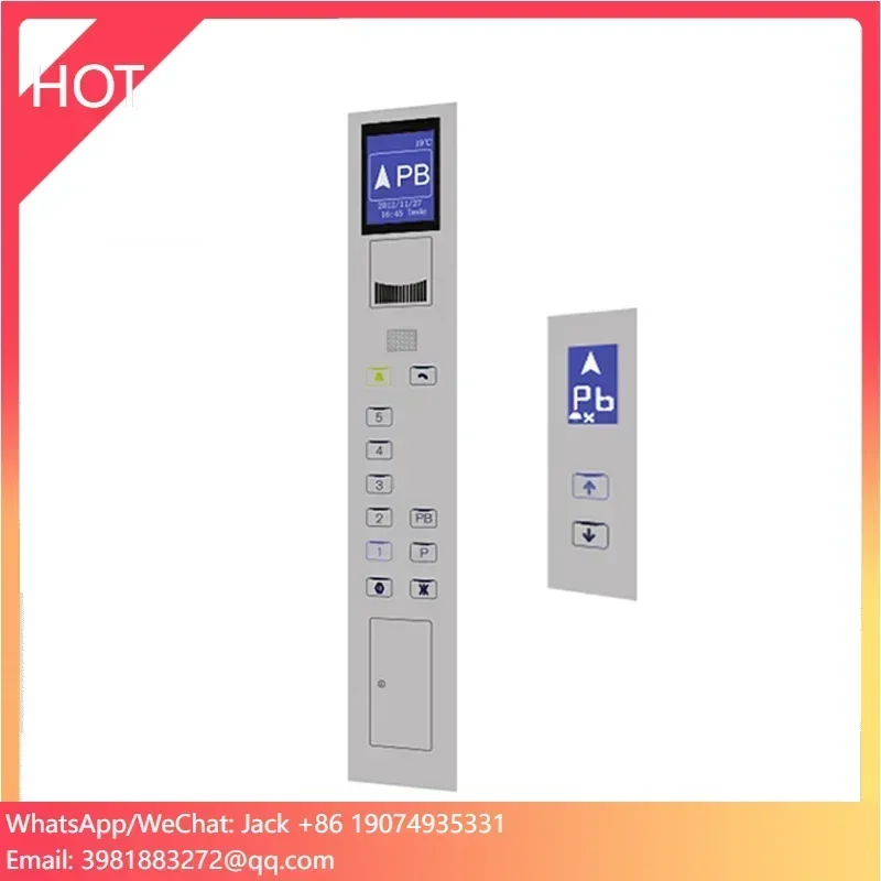 Stainless Steel Material Cop Lop Elevator Button Panel Price With LCD Display