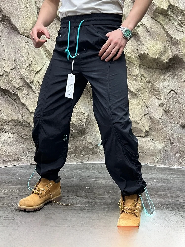 

Lightweight Tech Waterproof Men's Outdoor Sports Casual Pants Slimming Straight Cut Comfortable Nylon Fabric Autumn Season