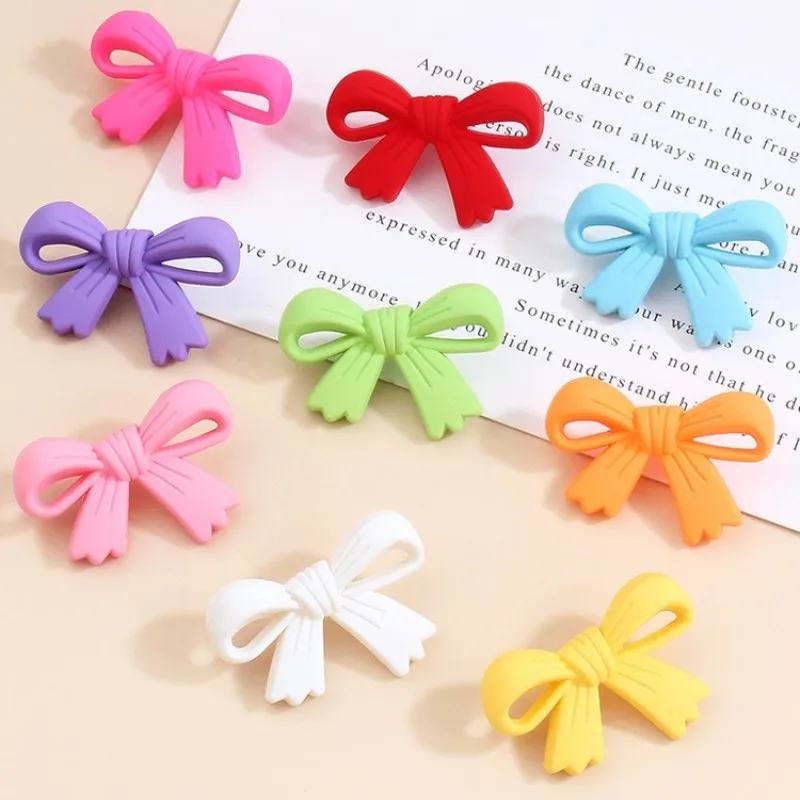 1pcs 19x28mm Cute Bow Buttons for DIY Crafts Clothing Sweater Knitted Cardigan Jacket Decor Children Garment Sewing Scrapbooking