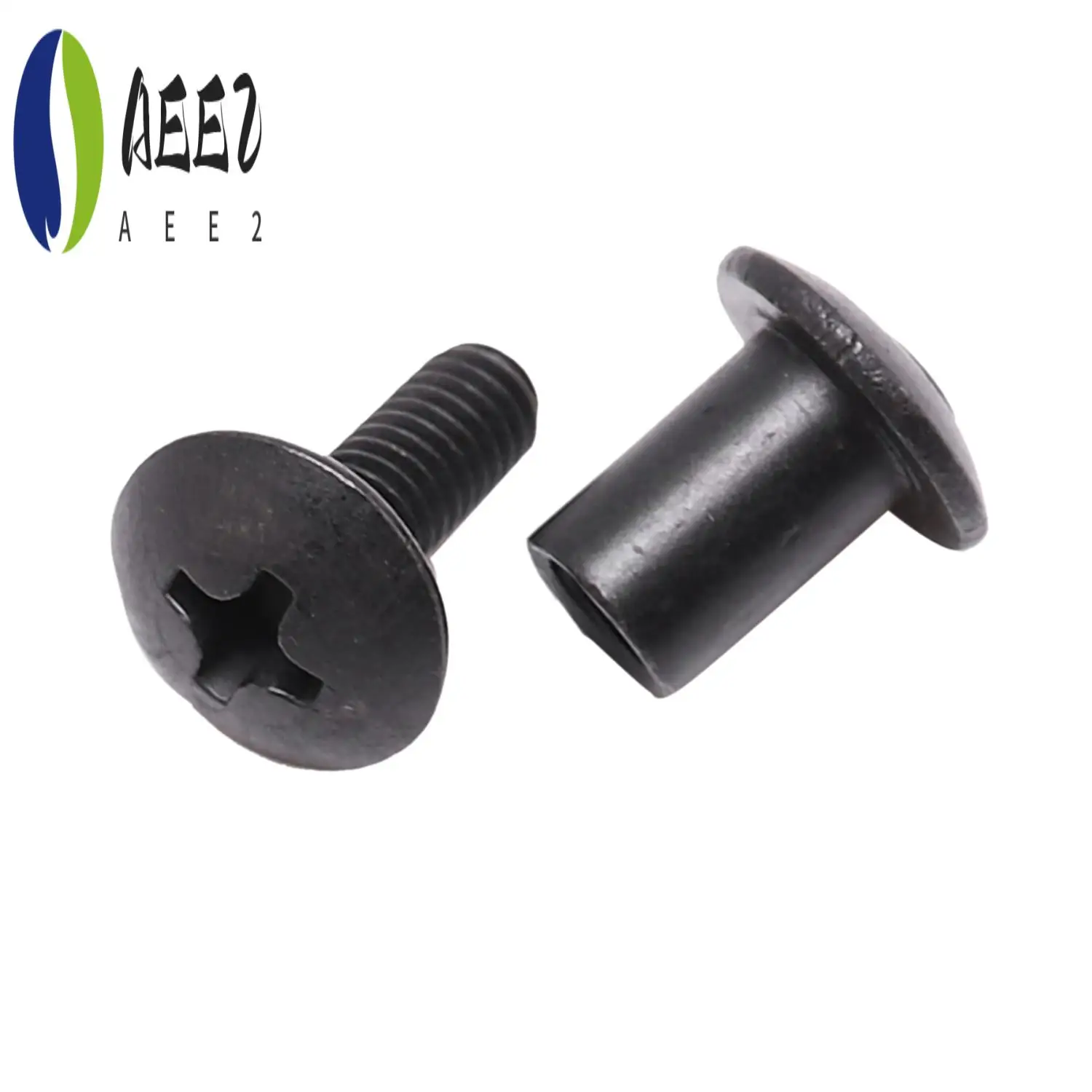 

AEE2-100Pcs Tek Lok Screw Set Chicago Screw Comes With Washer For DIY Kydex Sheath Hand Tool Parts