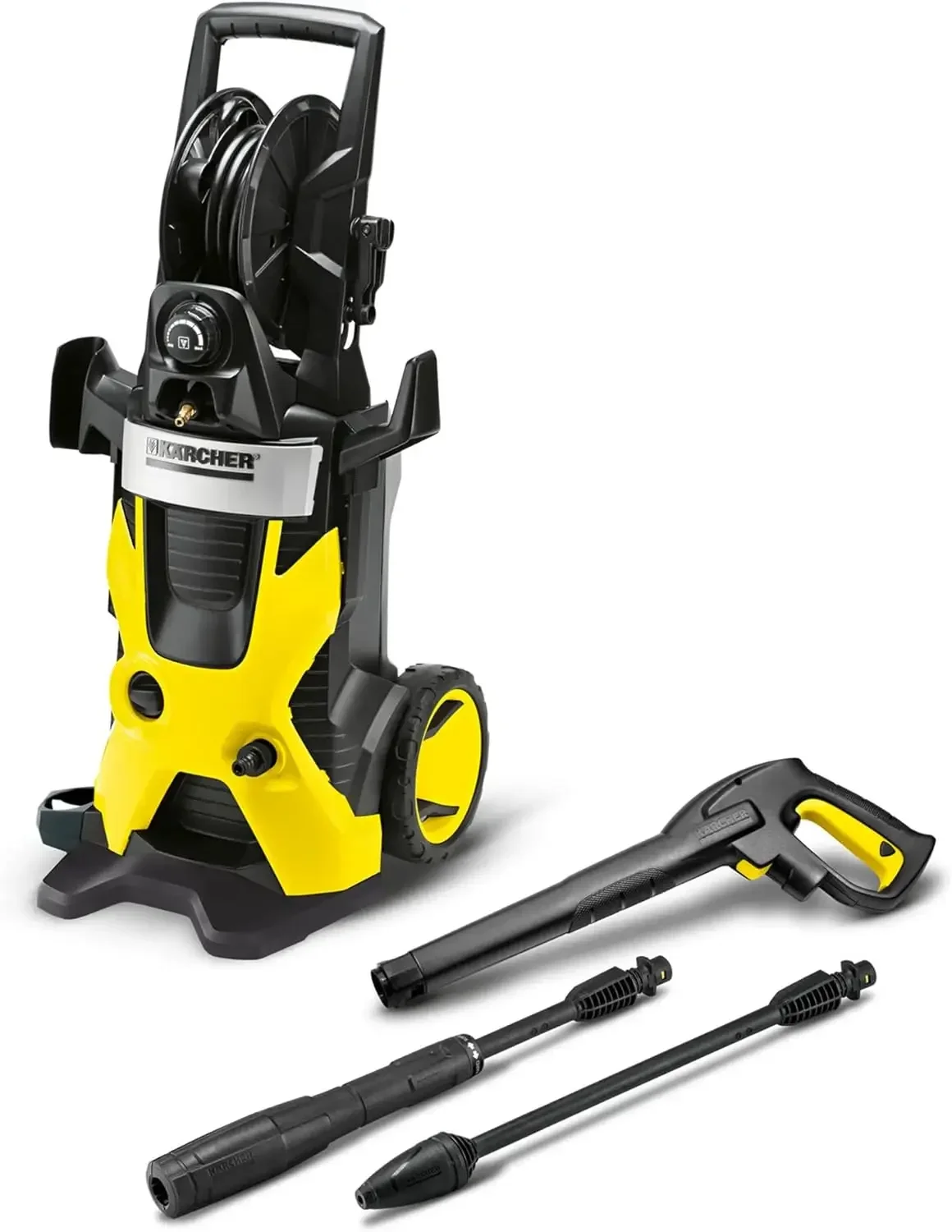 New In 2025-K5 Premium Electric Pressure Washer 2000 PSI - With Vario Power & Dirtblaster Wands, Pressurized Hose Reel - 1.4 GPM