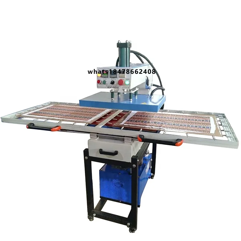Gaoshang New Design Independent Control Three Heating Platen Hydraulic 2 Station Heat Heat Transfer Machine