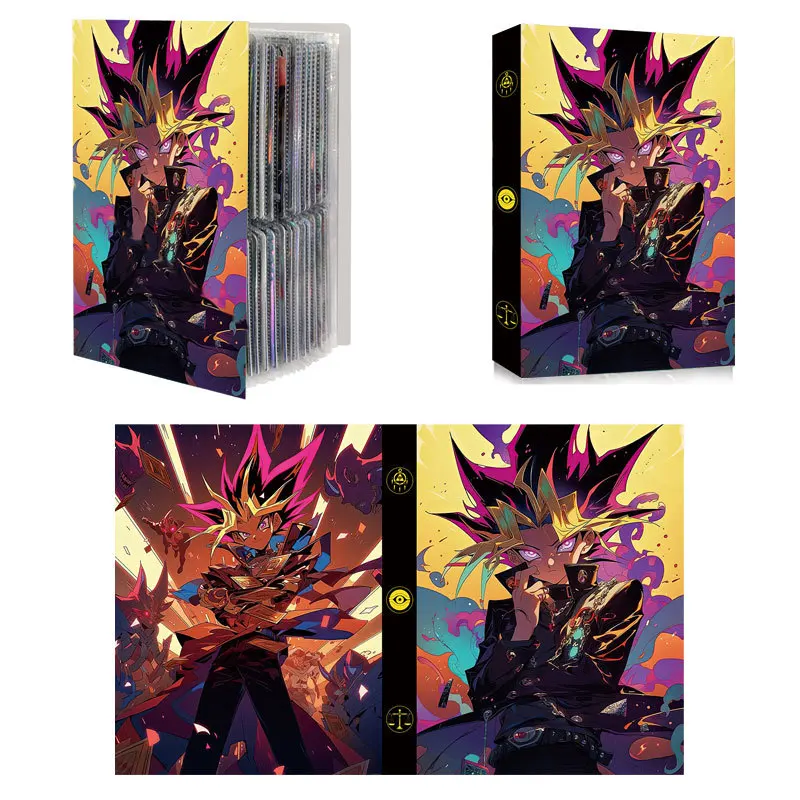 240PCS Yu Gi Oh Card Album Map Letter Folder Binder Notebook Game Collection Gift Toy White Dragon Dark Archmage  Muto Games