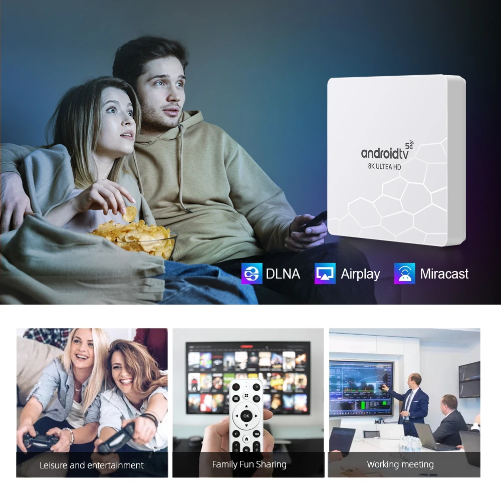 New Q96 OHP 8K ATV Smart TV Box 4K HD Android13 OTA Smart TV Box 4G 5G Dual-WIFI 8GB 128GB Media Player Home Theater TV box iptv