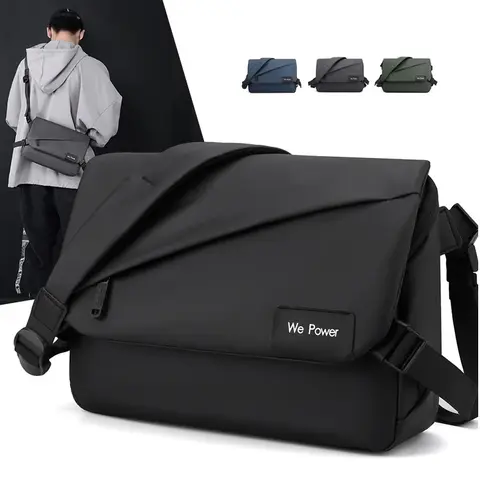 Men Shoulder Cross Body Sling Bag Fashion Casual Multi-Capacity Military Designer Business Nylon Male Briefcase Messenger Bag