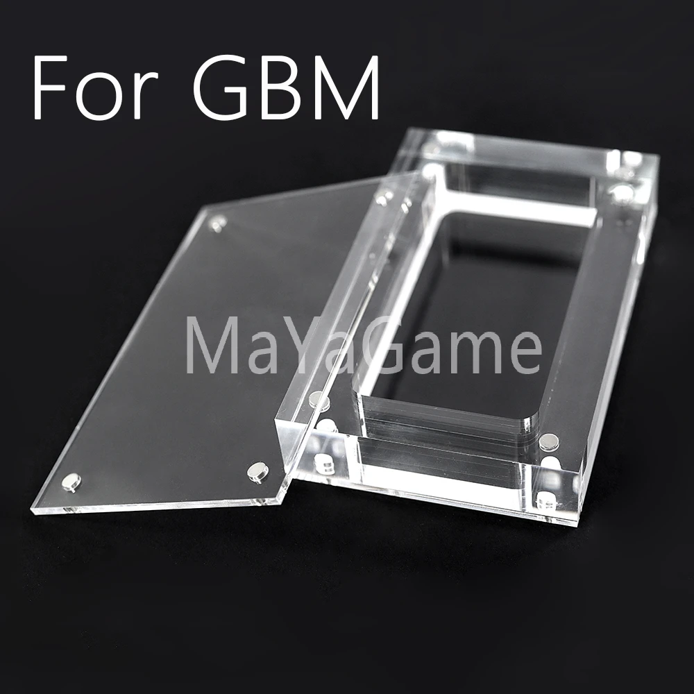 

1set Transparent Storage Acrylic For Game Boy Micro GBM Console Cover Shell Cards Slot Box Display Stand game Accessories