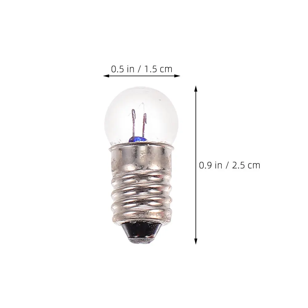 50 pz Esperimento di Fisica Lampadine Elettriche Piccola Vite Perline Luce Set di Sostituzione Accessori di Illuminazione Ad Alta Luminosità 2.5 V
