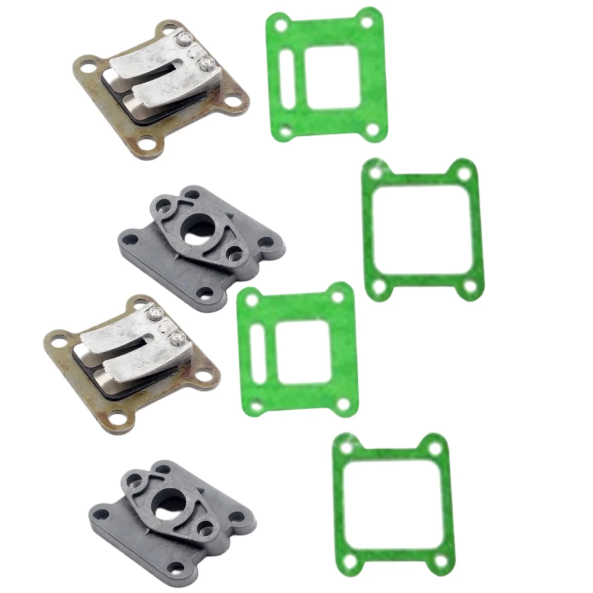2Pcs Carburetor Insulator Intake Manifold Spark Plug Gasket Kit For Robin NB411 2 Stroke Brush Cutter Trimmer Engine Parts