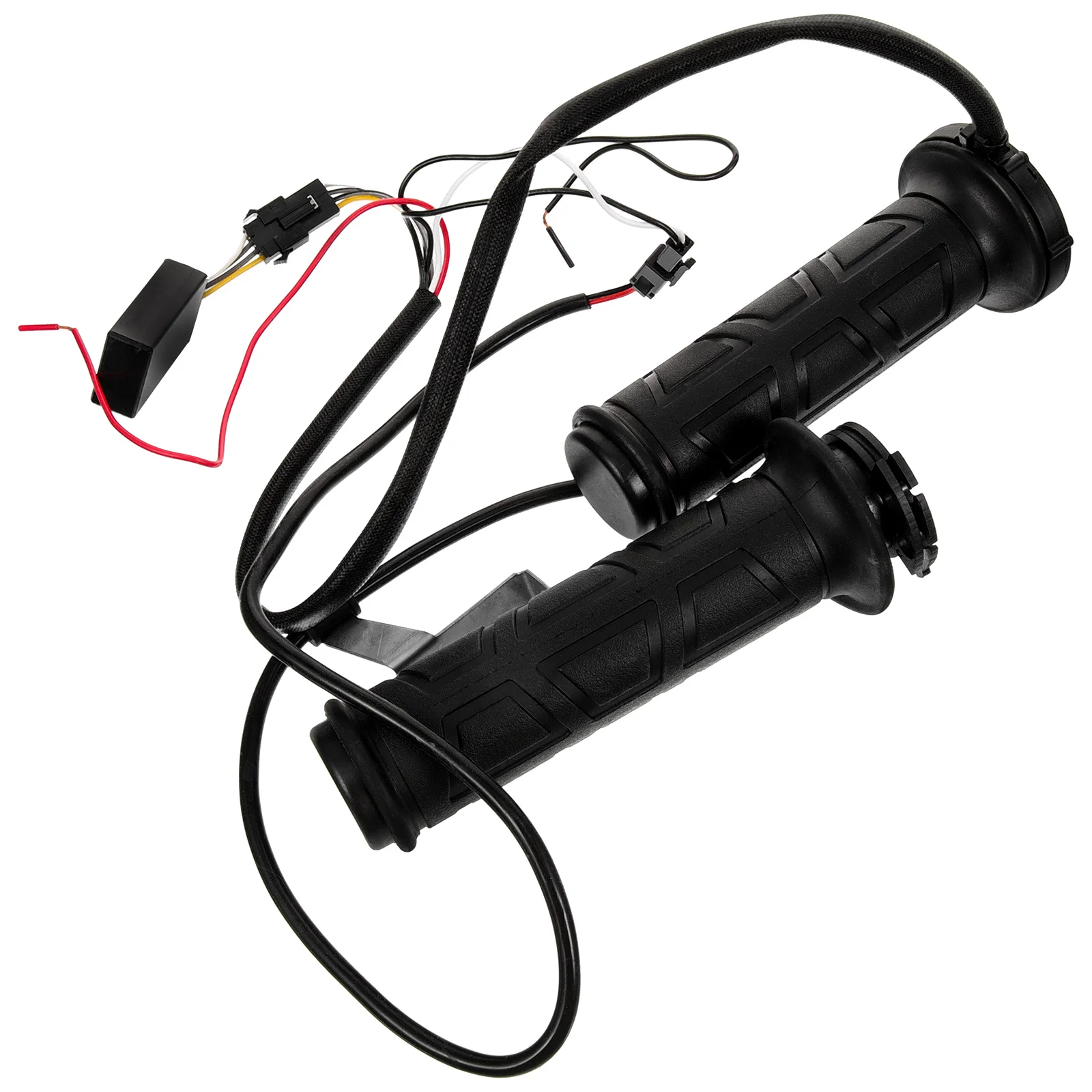 مقابض تسخين الدراجة النارية، ملحقات الدراجة النارية، مقود مجدد ساخن، مقود أسود #3