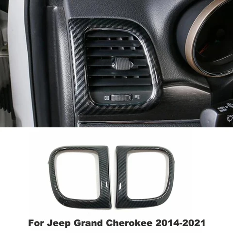 Для Jeep Grand Cherokee 2011-2018 ABS углеродное волокно/Хромированный Автомобильный интерьер центральная консоль навигатор GPS крышка отделка автомобильные аксессуары