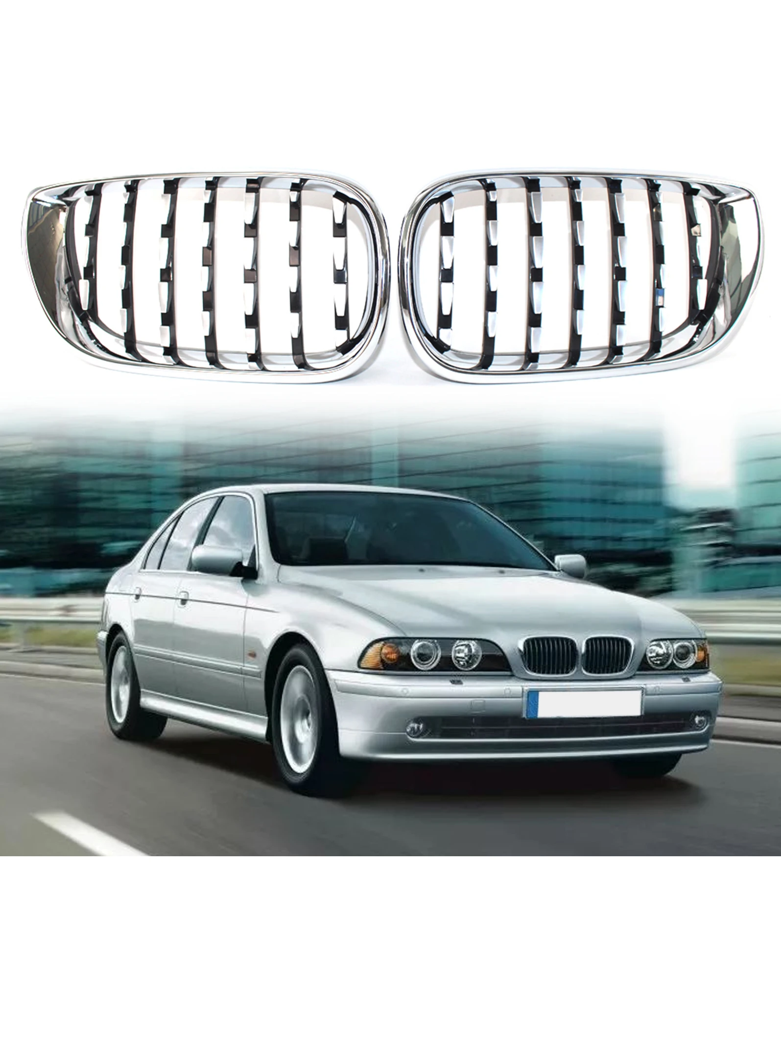 

Meteor Plating Medium Mesh For BMW 3 Series E46 51132158542 51132158543