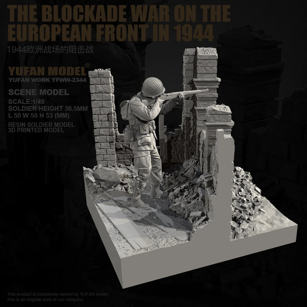 

1/48 YUFAN MODEL Resin model kits figure colorless and self-assembled (full set) YFWW-2344+3D