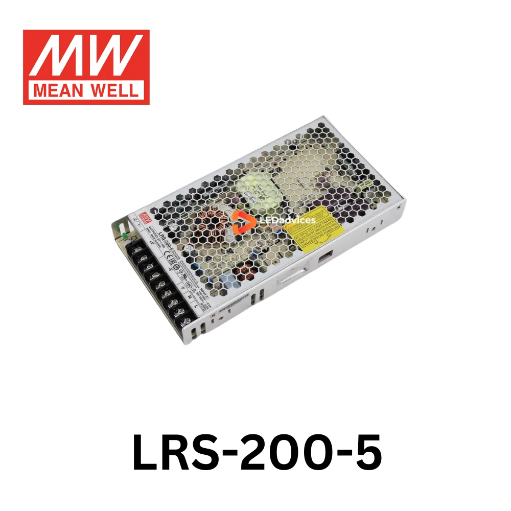 MEAN WELL LRS-200 Series 200W 5V/12V/24/36V/48V Single Output Switching Power Supply 100% Original Brand New