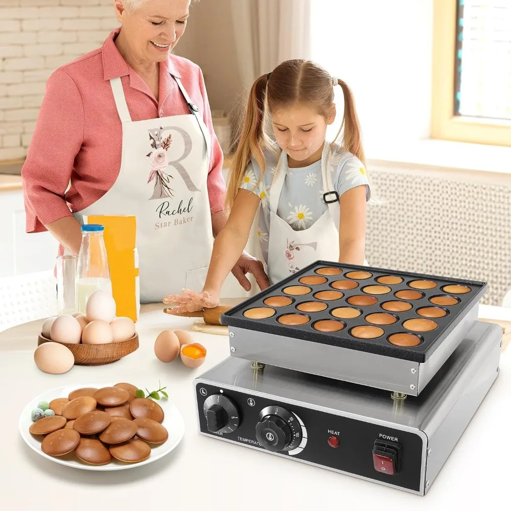 Mini Dutch Pancake Maker 25 Stück kommerziellen Mini Pancake Maker Antihaft Dorayaki Maker elektrischen holländischen Pfannkuchen Bäcker