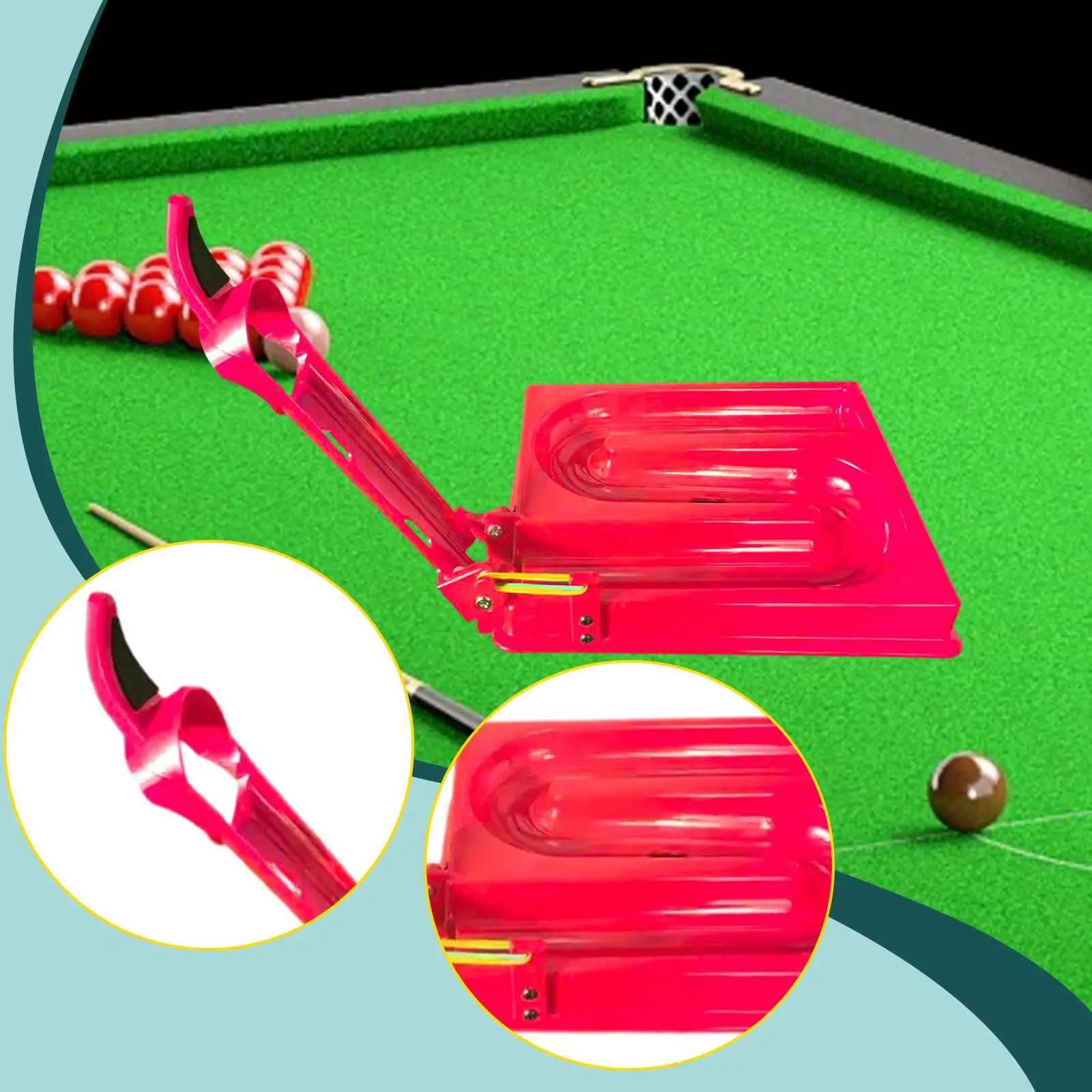 

Pool Ball Rack with Perfect Alignment Portable Practice Tool Billiard Training Device for Snooker