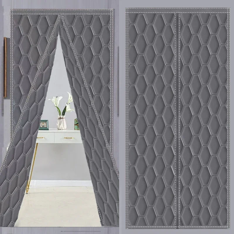 Winter Household Door Curtain with Magnetic Insulation, Waterproof Door Frame, Insulation and Cold Resistance, Exquisite