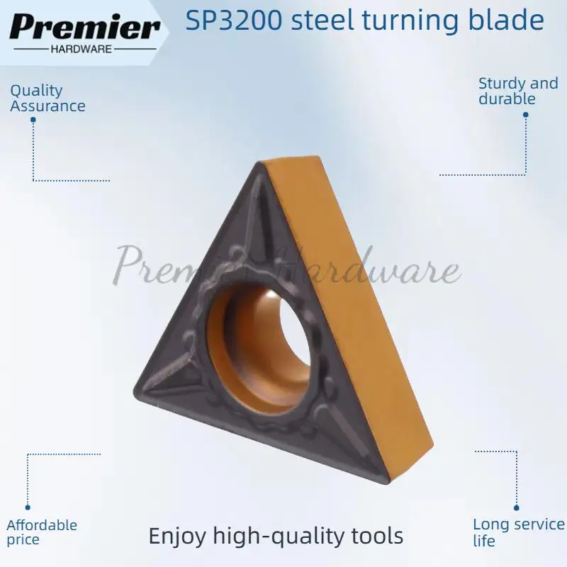 Insert d'alésage à trous triangulaires Anti-collapse et résistant à l'usure, insert de tournage en acier TCMT16T304-GM SP3200