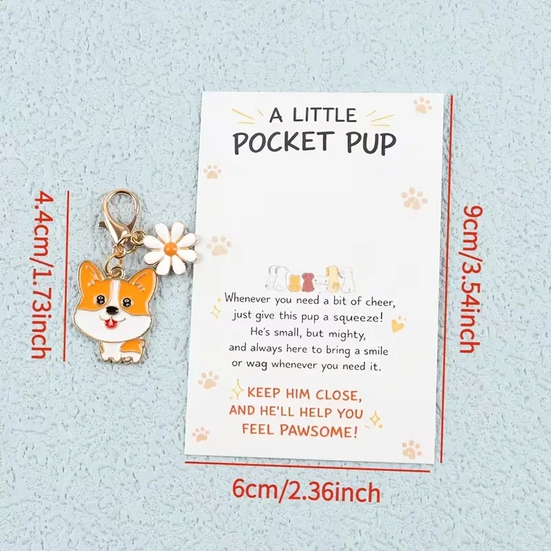 10 Cute Cartoon Puppy Keychain - огляд і ціна Pet Supplies Store