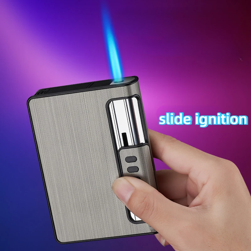 Creative Cigarette Box Lighter Windproof Direct Flame Anti Pressure Cigarette Box Lighter Personalized Men's Gift