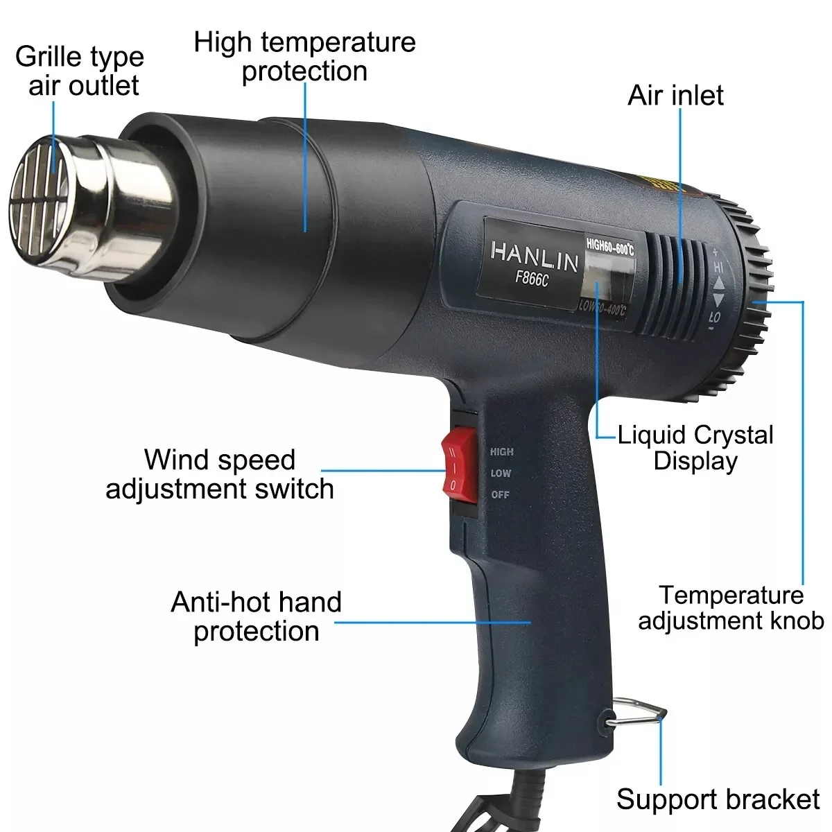 2000W Electric Heat Gun With L - Heat Gun Variable 评论和价格