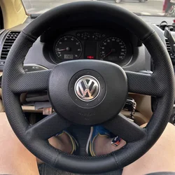 Osłona na kierownicę do samochodu do Volkswagen VW Golf 5 (V) Touran 2003-2005 Polo FOX spersonalizowany DIY oryginalny warkocz na kierownicę