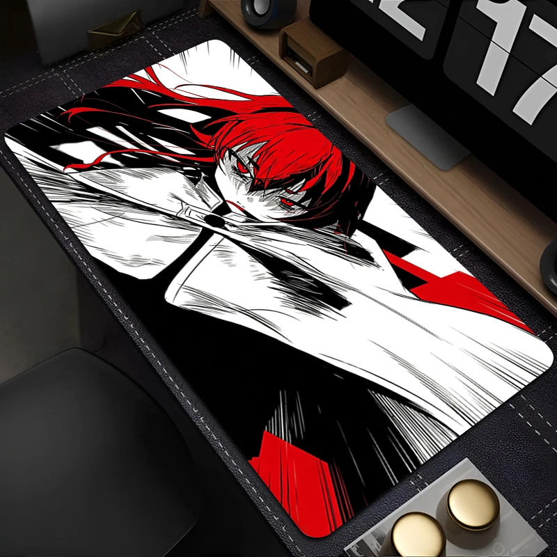 Black and white anime Mouse Pad Mushoku Tensei Computer Desk Mat Cool Gaming Accessories Large XXL Mousepads Gamer Keyboard Pad