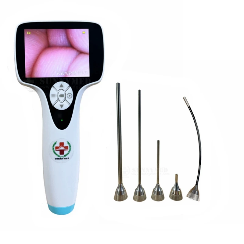 SY-G046-2 Hot Sale Handheld Otoscope Video Otoscopy ENT Diagnostic 3 inch LCD Video Endoscope