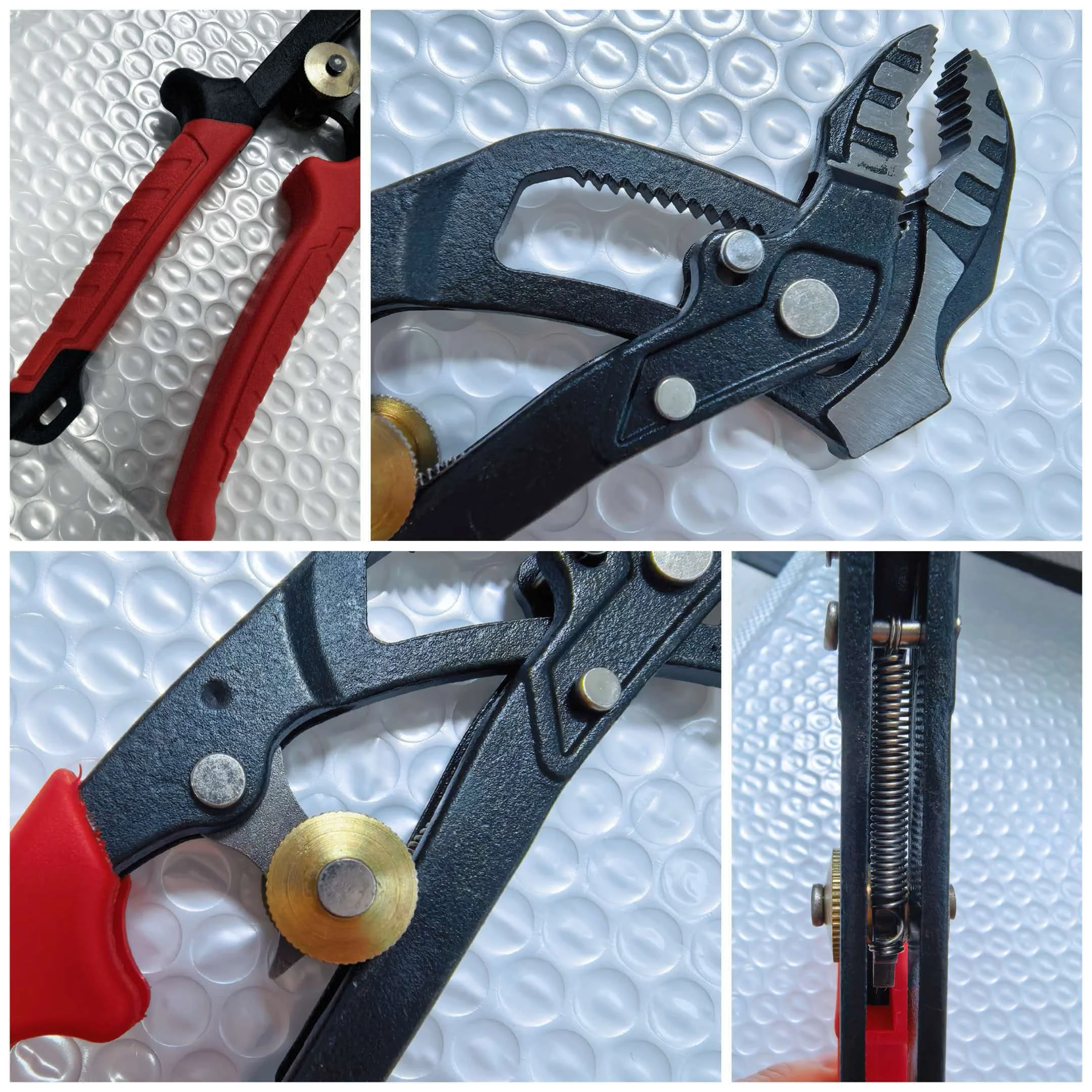 8 Inch Adjustable Water Pump Pliers Quick‑Grip Multifunctional Pipe Pliers 2‑52MM Clamping Range Plumbing Motorcycle Repair Tool