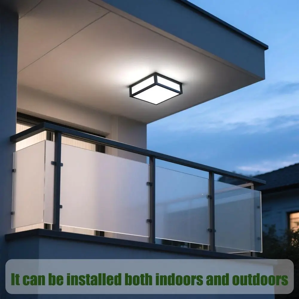 Picture 6: Outdoor Wall Lantern,IP54 Waterproof Outdoor Wall Lights,Modern Outside Wall Sconce,Aluminum Exterior Light Fixture for Front D