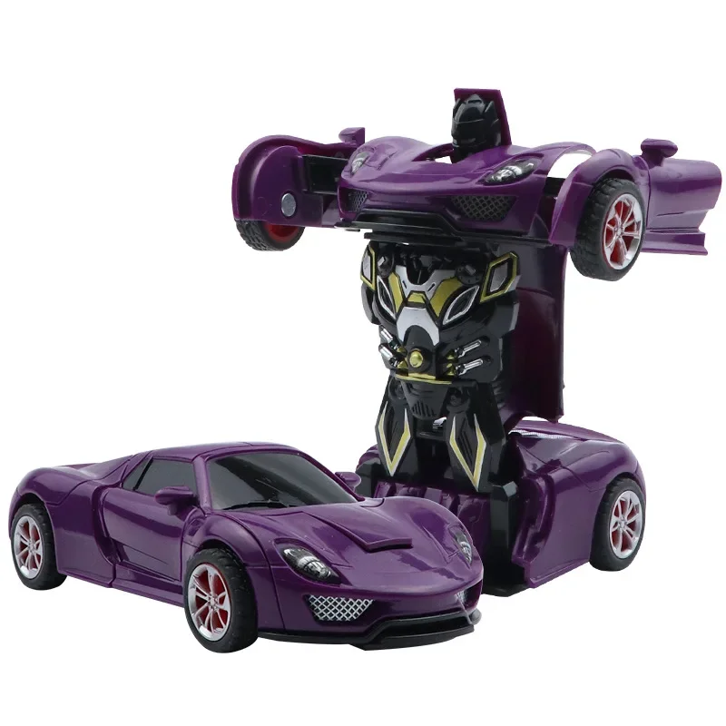 Cross border kids transformable toy boy crash deformable car model kids toy car wholesale