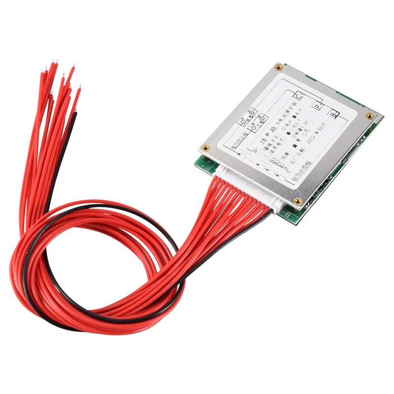 Защитная плата литий-ионного аккумулятора 14S 52V 35A BMS печатная плата с балансиром для электроскутера