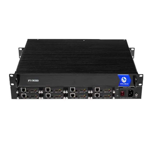 

Promotion Lost cost Hotel solution 8 channels HLS live H.264 H.265 SRT Streaming Encoder COL8208H