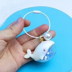 Whale Keychain Small Resin Blue Whale Keyring Pendant Colorful Animal Ornament For School Bag Cell Phone Cute Wallet Decoration