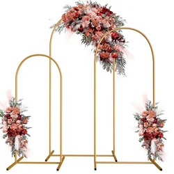 1PCS Metal Arch Stand Wedding frame Arch Balloon Iron Frame Gold Background Stand DIY Birthday Holiday Party Decoration