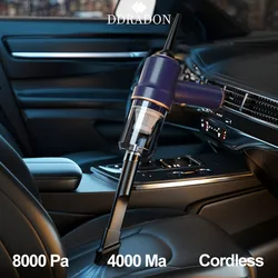 DDRADON 8000Pa Wireless Car Vacuum Cleaner & Air Duster Cordless Handheld Auto Vacuum Home & Car Dual Use Mini Vacuum Cleaner