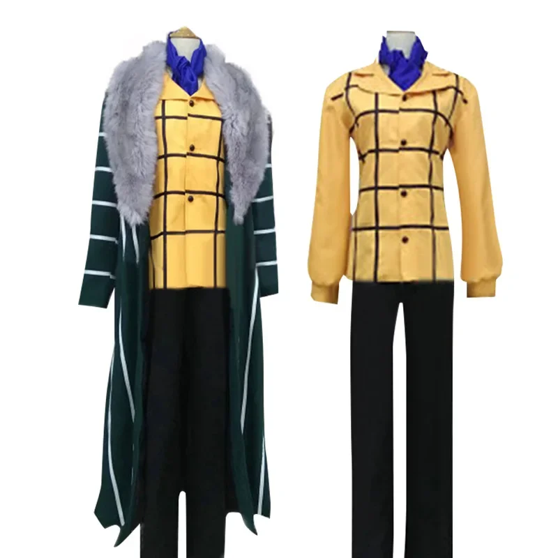 

Anime Mr.0 Sir Crocodile Cosplay Costume Cloak Shirt Pants Full Set for Men Role Play Suit Halloween Carnival Party Outfits