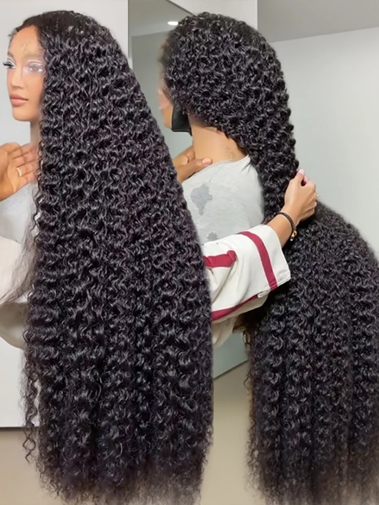 

Парики из натуральных волос Water Wave 13x6 13x4 HD Curly Lace Frontal Wig 300% Высокая плотность Глубокая волна 7x5 Бесклеевой парик из человеческих волос для женщин