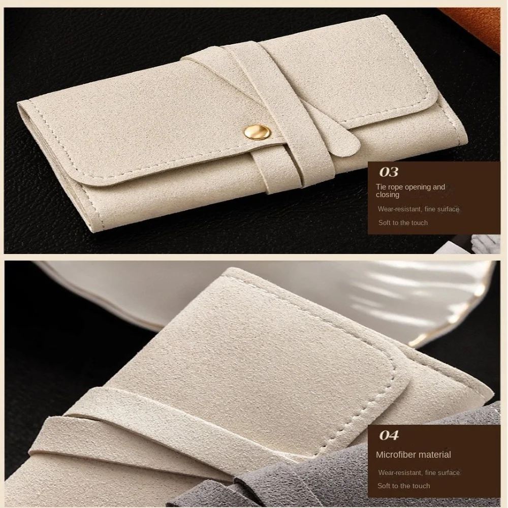 롤업 주얼리 보관 가방 접이식 휴대용 귀걸이 디스플레이 파우치 핸드헬드 포장 정리함 주얼리 케이스 반지