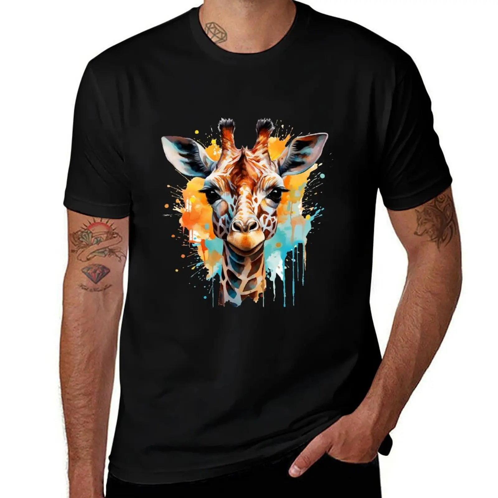 radient girraffe T-Shirt Comfort Stretch Tee Shirt