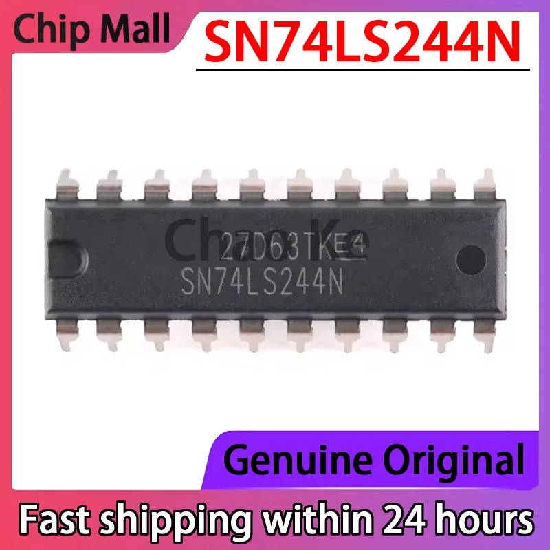 2PCS NEW SN74LS244N 74LS244N PDIP-20 Eight Way Buffer and Line Driver Chip Original